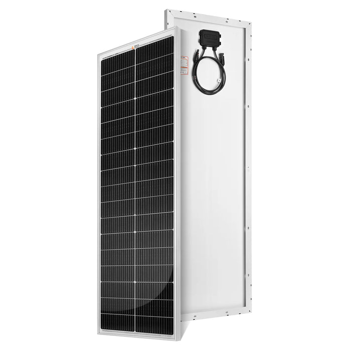 Rich Solar MEGA 100 SLIM | 100 Watt Slim Solar Panel | Compact 12V Off-Grid Narrow Solar Panel for Vans, Overlanders, Boats | 25-Year Output Warranty | UL Certified