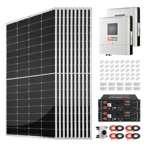 Rich Solar 2500W 48VDC-240VAC Solar Kit Main