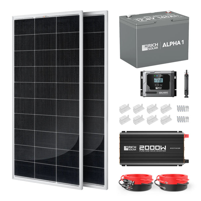 Rich Solar 400 Watt Complete Solar Kit Main