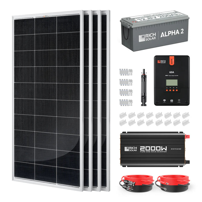 Rich Solar 800 Watt Complete Solar Kit Main