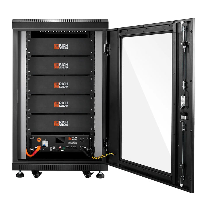 Rich Solar ALPHA 5 PRO | 1 Battery | 51.2V 100Ah LiFePO4 Battery | Premium 48V Server Rack Lithium Battery for Residential, Commercial, RVs, Off-Grid | 7,000 Lifetime Cycles | 10 Year Warranty | UL1973, UL9540A Certified Installed