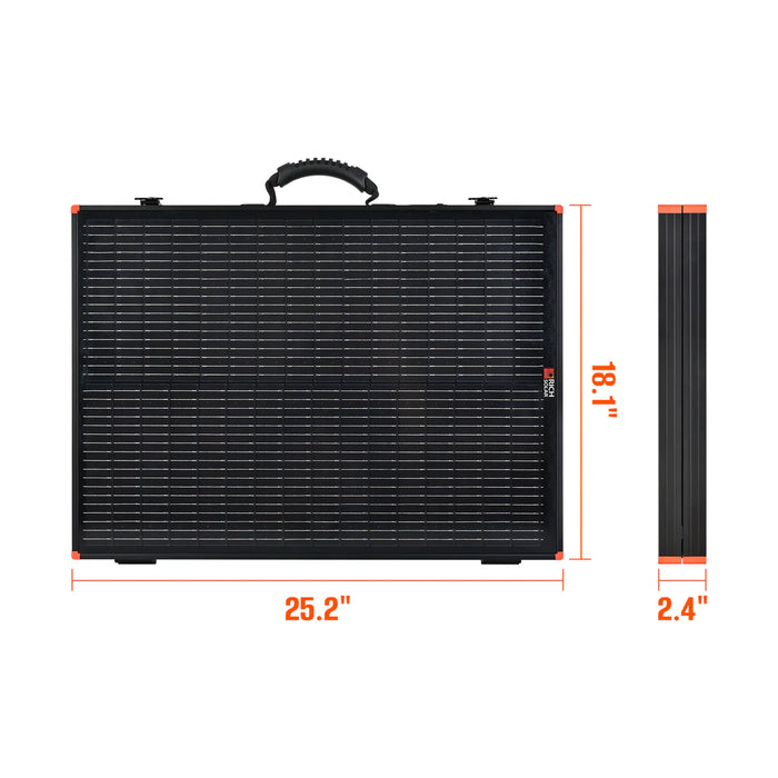 Rich Solar MEGA 100 Portable Briefcase Charging Kit Dimensions