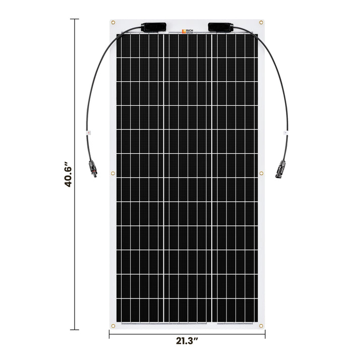 Rich Solar MEGA 100 FLEX | 100 Watt Flexible Solar Panel Dimensions