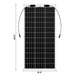 Rich Solar MEGA 100 FLEX | 100 Watt Flexible Solar Panel Dimensions