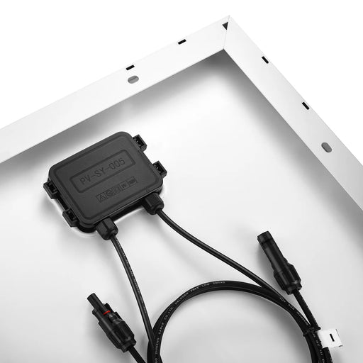 Rich Solar MEGA 130 SLIM | 130 Watt Slim Solar Panel | Compact 12V Narrow Panel for Vans, Campers, Boats | UL Certified Cables