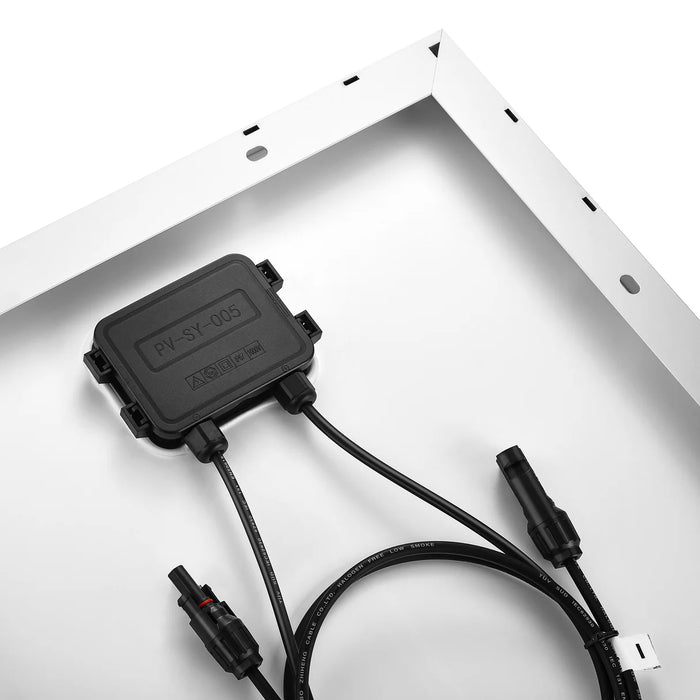 Rich Solar MEGA 130 SLIM | 130 Watt Slim Solar Panel | Compact 12V Narrow Panel for Vans, Campers, Boats | UL Certified Cables