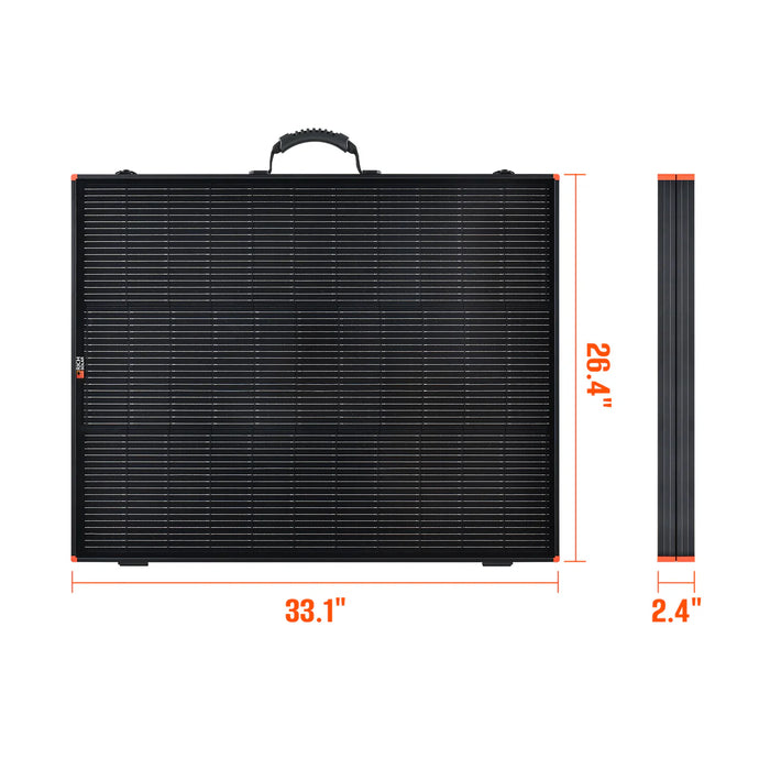 Rich Solar MEGA 200 Portable Briefcase Charging Kit Dimensions