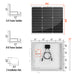 Rich Solar MEGA 50 | 50 Watt Solar Panel | Compact 12V Off-Grid Solar Panel for Boats, Vans, Trailers | 25-Year Output Warranty Dimensions