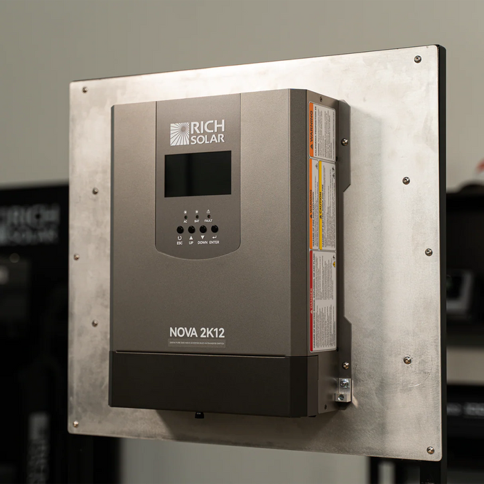 Rich Solar NOVA 2K12 | 2000W 12V Pure Sine Wave Inverter with Built-in Transfer Switch Installed