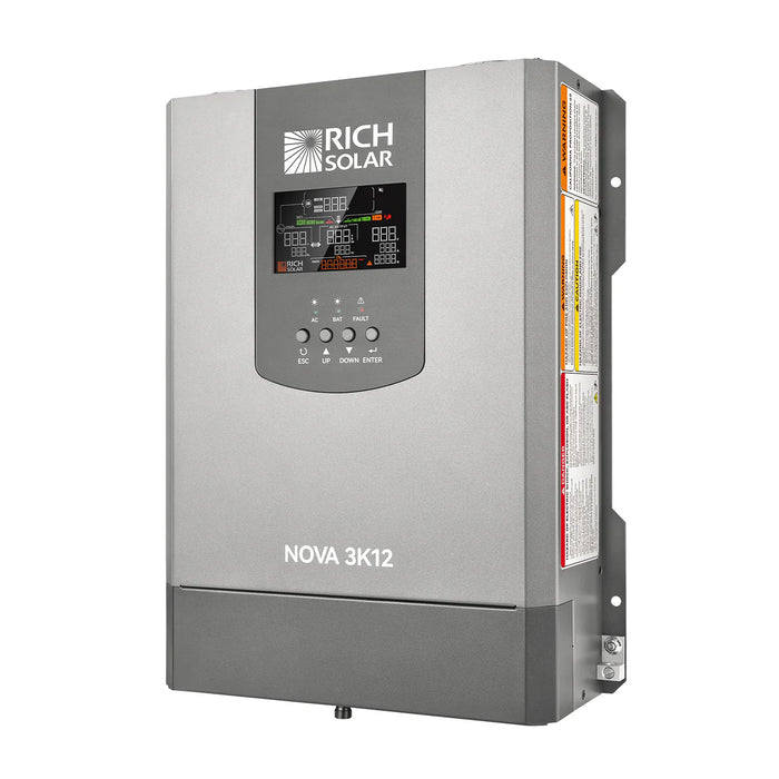 Rich Solar NOVA 3K12 | 3000W 12V Pure Sine Wave Inverter with Built-in Transfer Switch Main