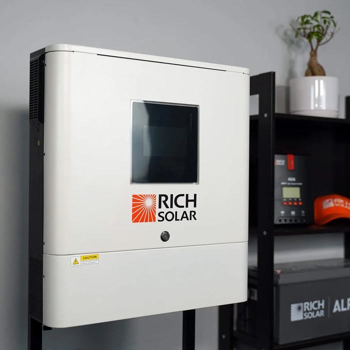 Rich Solar NOVA 6500S | 6500 Watt (6.5kW) | 48 Volt Off-Grid Hybrid Solar Inverter Installed