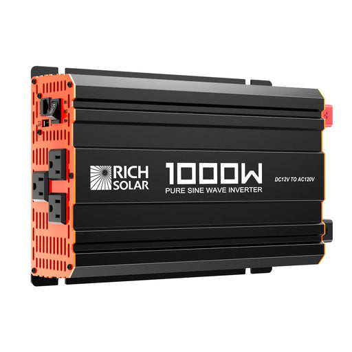Rich Solar NOVA PURE 1K | 1000 Watt (1kW) | 12 Volt Industrial Pure Sine Wave Inverter Side