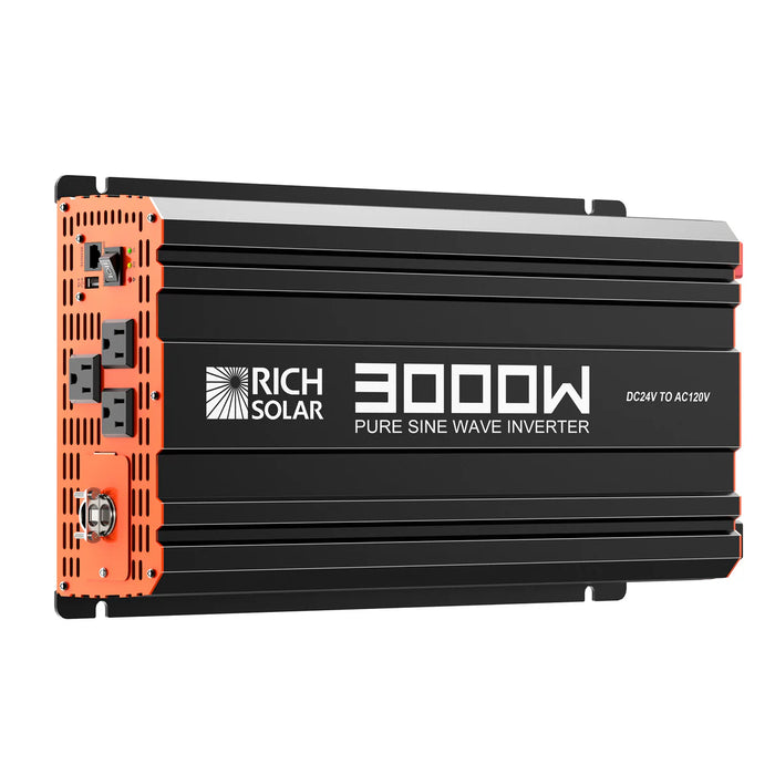 Rich Solar NOVA PURE MAX 3K | 3000 Watt (3kW) | 24 Volt Industrial Pure Sine Wave Inverter Side