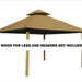 Riverstone Industries ACACIA AGK14-SD 14 sq. ft. Gazebo Roof Framing And Mounting Kit with Sundura Canopy Khaki