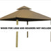 Riverstone Industries ACACIA AGOK12 12 sq. ft. Gazebo Roof Framing And Mounting Kit with Outdura Canopy Khaki
