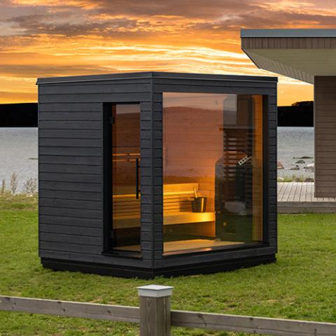 SaunaLife Model G6 Pre-Assembled Outdoor Home Sauna