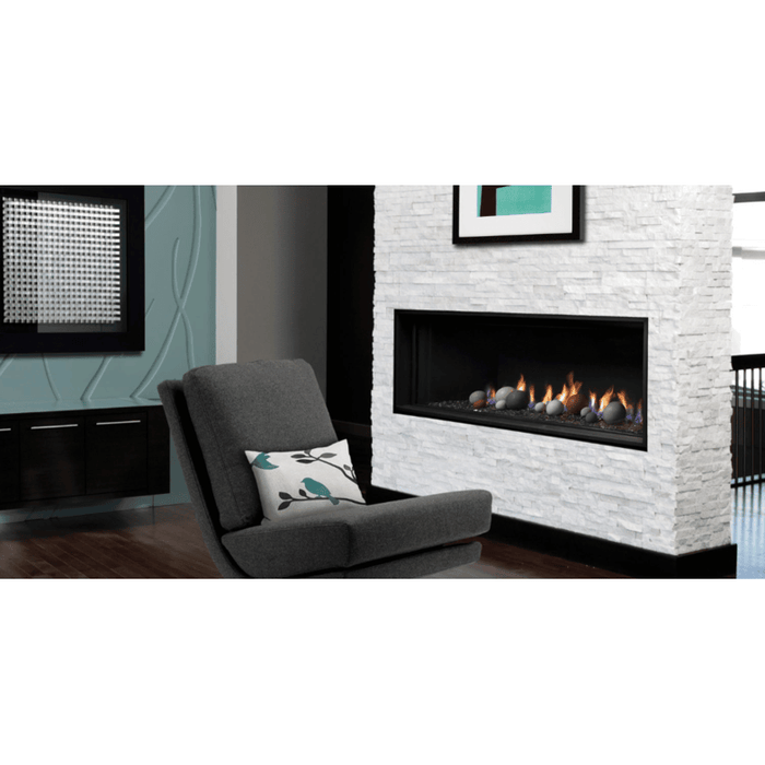 Kingsman ZCVRB47 47 Inch Zero Clearance Direct Vent Gas Fireplace in IPI Ignition