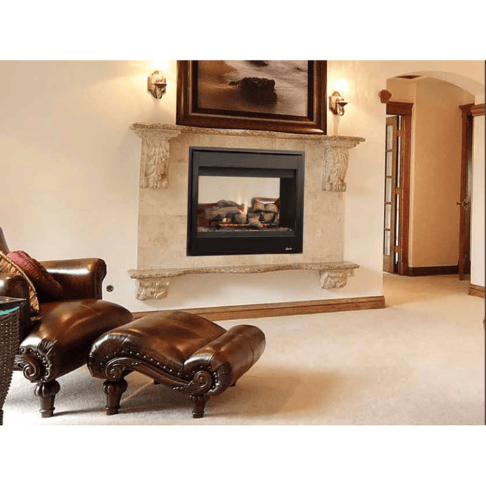 Superior DRT4000 Series 40 Inch See-Through Direct Vent Natural Gas Fireplace in Electronic Ignition