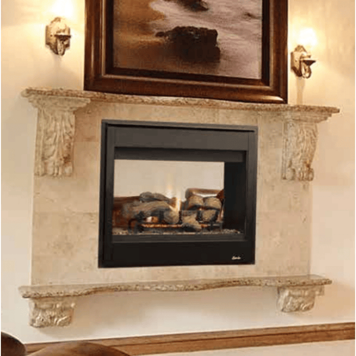 Superior DRT4000 Series 40 Inch See-Through Direct Vent Natural Gas Fireplace in Electronic Ignition