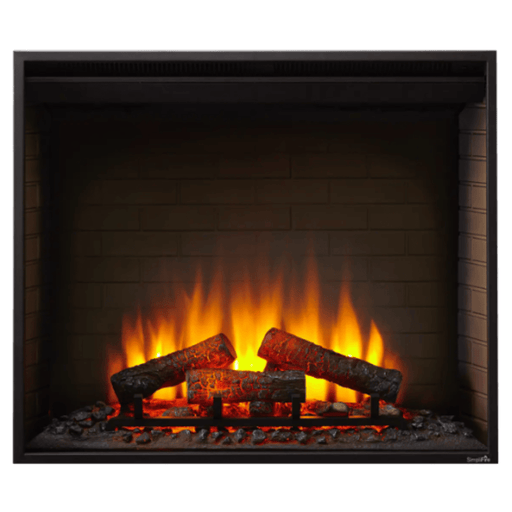 SimpliFire 30 Inch Traditional Built-In Electric Fireplace Front