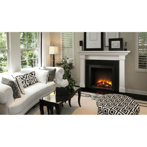 SimpliFire 30 Inch Traditional Built-In Electric Fireplace Atatched