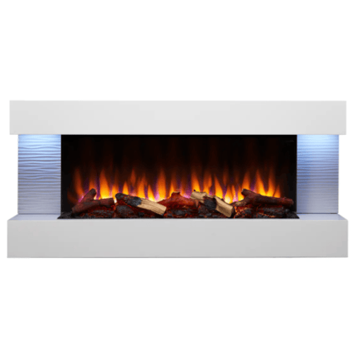 SimpliFire 36 Inch Format Linear Electric Wall-Mounted Fireplace Front