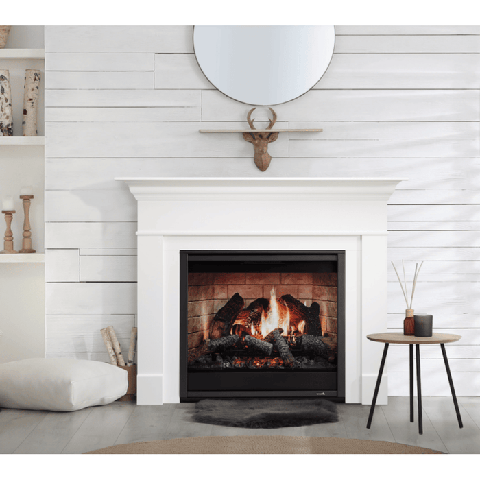 SimpliFire 36 Inch Inception Built-In Electric Fireplace Attached