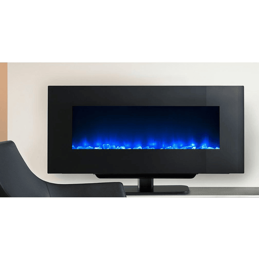 SimpliFire 58 Inch Linear Modern Wall-Mounted Electric Fireplace Attached