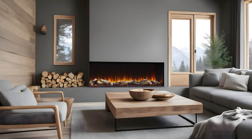 SimpliFire 78 Inch Triton Linear Built-In Electric Fireplace Main