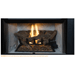 Superior BRT4542 42 Inch Traditional B-Vent Gas Fireplace with Electronic Ignition in White Herringbone Refractory Panels Front View