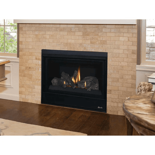 Superior DRT2000 Series 33 Inch Traditional Direct Rear Vent Gas Fireplace in Electronic Ignition Attached