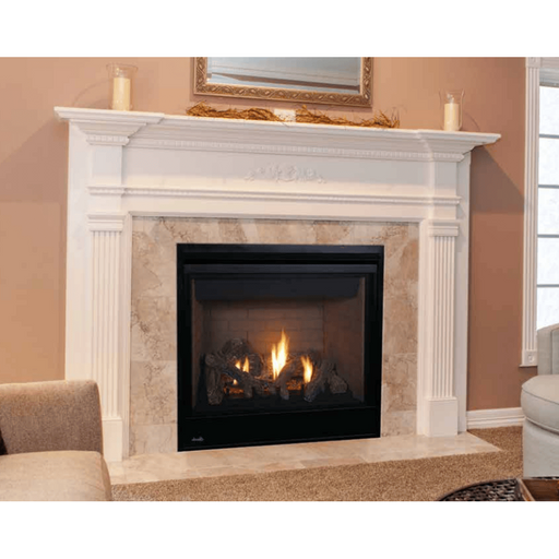 Superior DRT3000 Series 35 Inch Traditional Direct Top/Rear Vent Gas Fireplace in Millivolt Ignition Attached