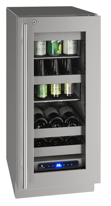 U-Line 15 Inch 5 Class Beverage Center - SF Right Lock