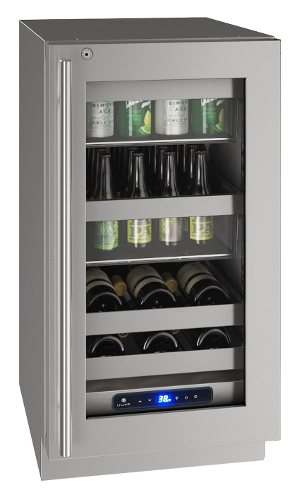 U-Line 18 Inch 5 Class Beverage Center - SF Right lock