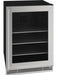 U-Line 24 Inch 1 Class Beverage Center - Stainless Frame