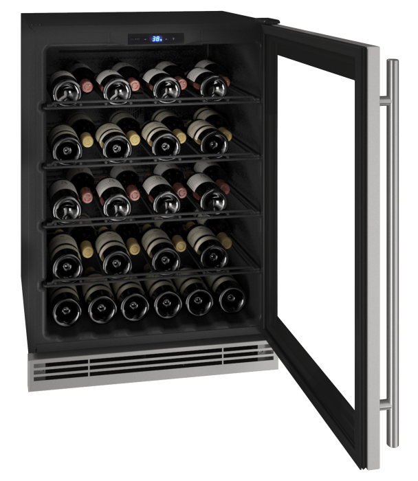 U-Line 24 Inch 1 Class Wine Refrigerator (HWC024) - SF inside