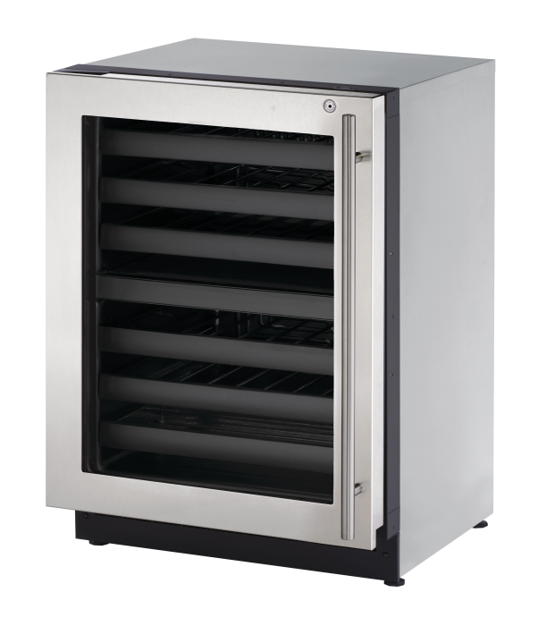 U-Line 24 Inch 2000 Series Dual Zone Wine Refrigerator - SF LH