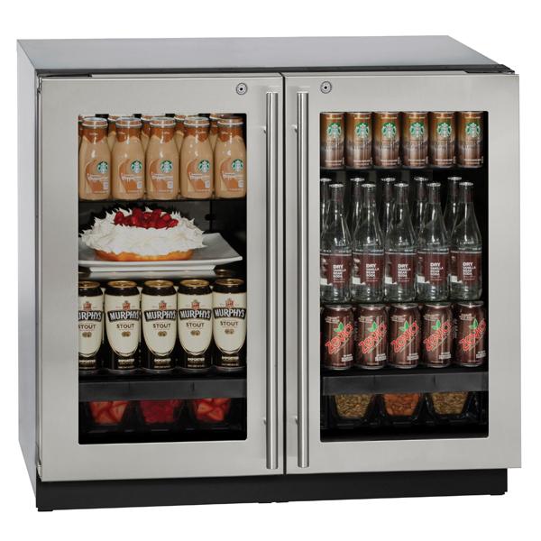 U-Line 36 Inch 3000 Series Dual Zone Refrigerator (3036RRGL) - SF with lock