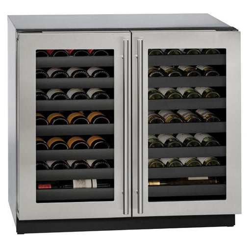 U-Line 36 Inch 3000 Series Dual Zone Wine Refrigerator - SF