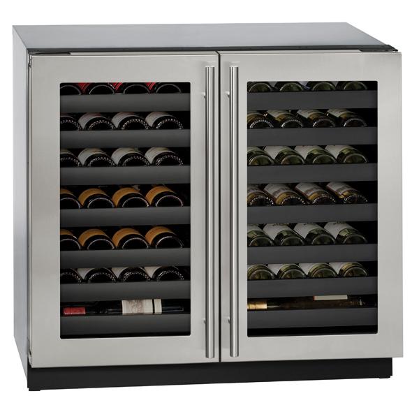 U-Line 36 Inch 3000 Series Dual Zone Wine Refrigerator - SF