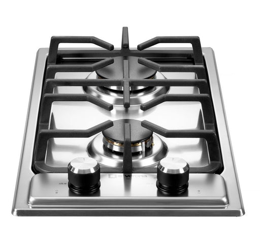 Verona 12 Inch Designer Gas Stainless Steel Cooktop Front