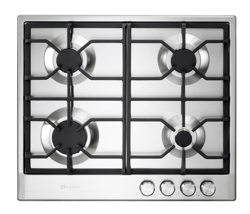 Verona 24 Inch Designer Gas Stainless Steel Cooktop Top