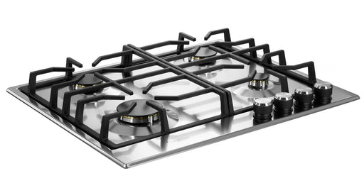 Verona 24 Inch Designer Gas Stainless Steel Cooktop Side