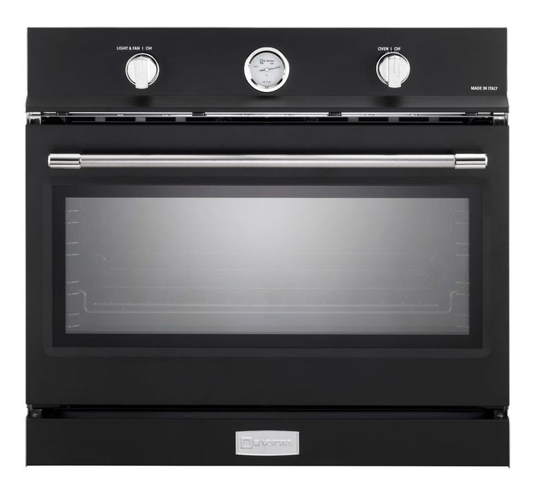 Verona 30 Inch Built In Single Gas Wall Matte Black Oven Main