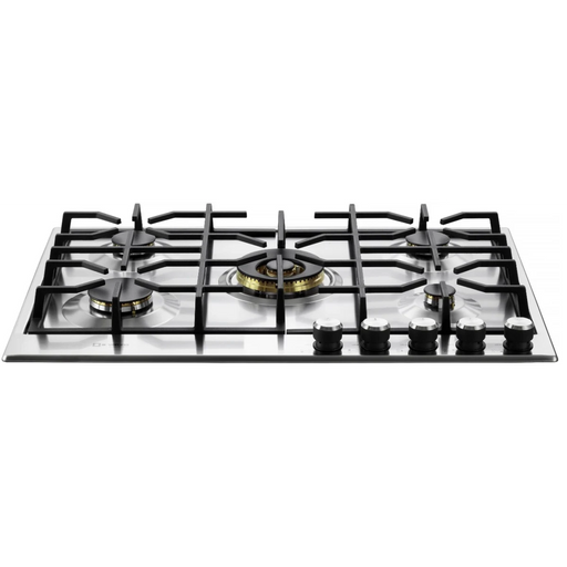 Verona 30 Inch Designer Gas Stainless Steel Cooktop Front