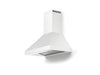 Verona 36 Inch 600 CFM Designer Low Profile Wall Mount White Range Hood  Side