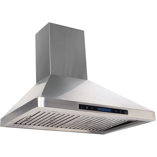Verona 36 Inch Stainless Steel Chimney Range Hood Side