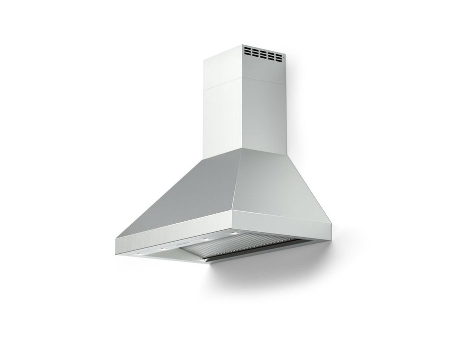 Verona 48 Inch 1200 CFM Designer Low Profile Wall Mount Stainless Steel Range Hood Side