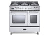 Verona Prestige 36 Inch Freestanding Dual Fuel Double Oven White Range Main