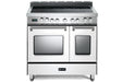 Verona Prestige 36 Inch Freestanding Electric Glass Top Double Oven White Range Main
